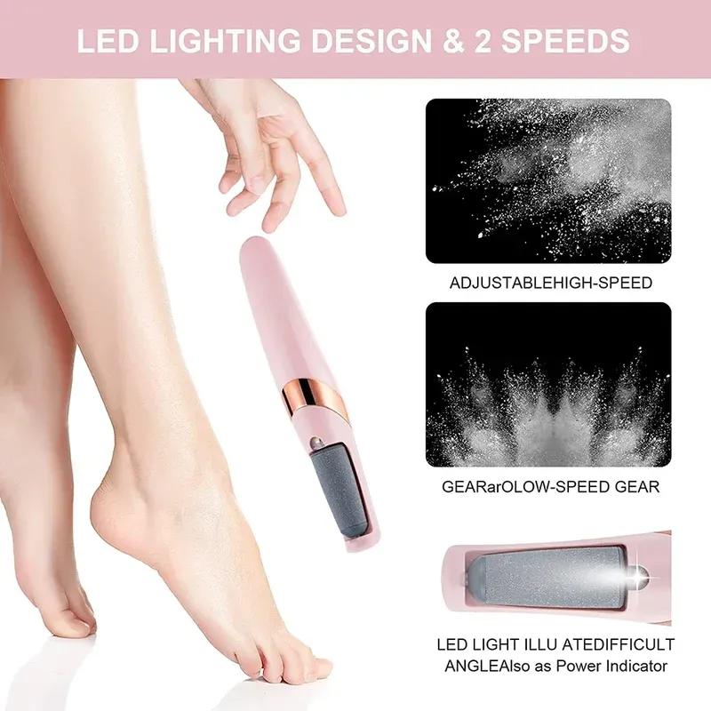 Electric Foot Callus Remover and Pedicure Grinder - Glint Glow